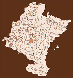 Mapa de la situacin de Artajona